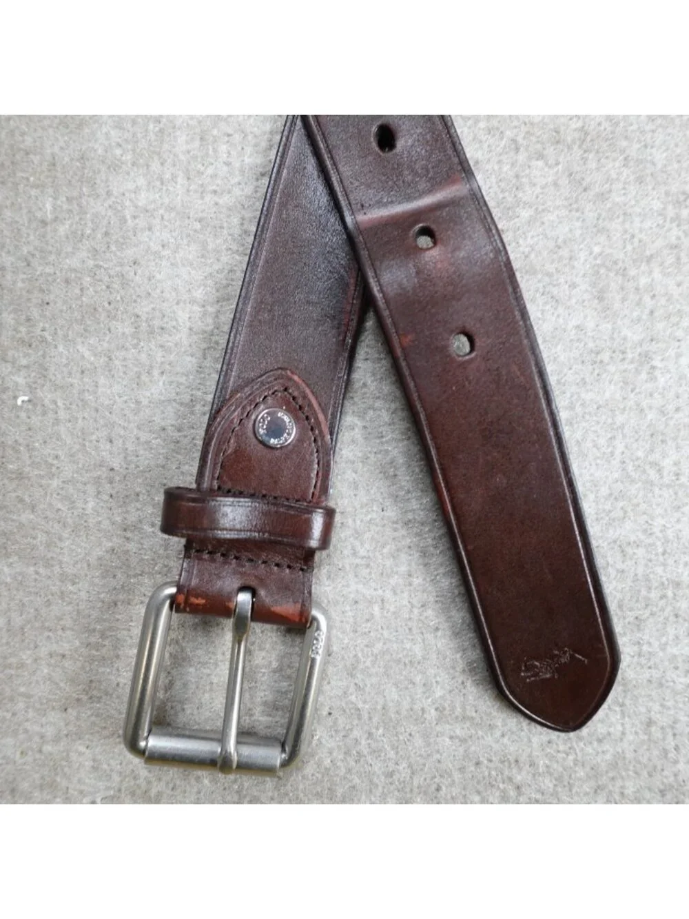 Polo Ralph Lauren Mens Belt 40 Brown Solid